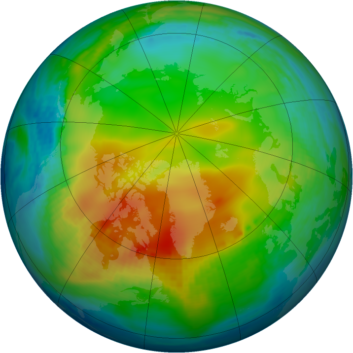 Arctic ozone map for 06 December 1979